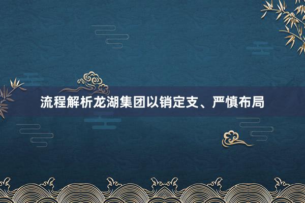 流程解析龙湖集团以销定支、严慎布局